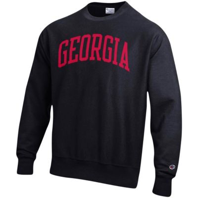 NCAA Georgia Bulldogs Arch Reverse Weave Pullover Sweatshirt