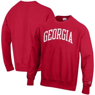 NCAA Georgia Bulldogs Arch Reverse Weave Pullover Sweatshirt