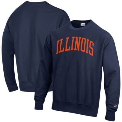 NCAA Illinois Fighting Illini Arch Reverse Weave Pullover Sweatshirt