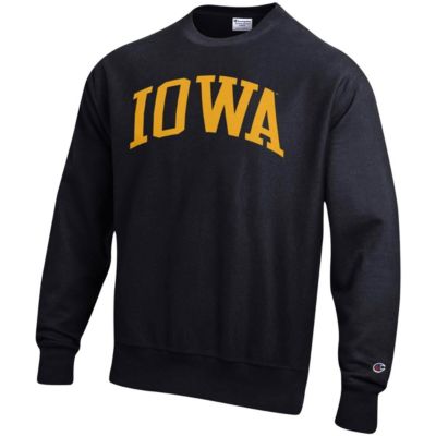 NCAA Iowa Hawkeyes Arch Reverse Weave Pullover Sweatshirt