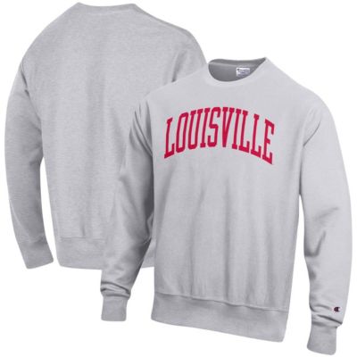 NCAA ed Louisville Cardinals Arch Reverse Weave Pullover Sweatshirt