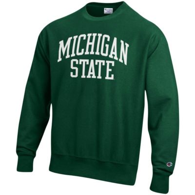 NCAA Michigan State Spartans Arch Reverse Weave Pullover Sweatshirt