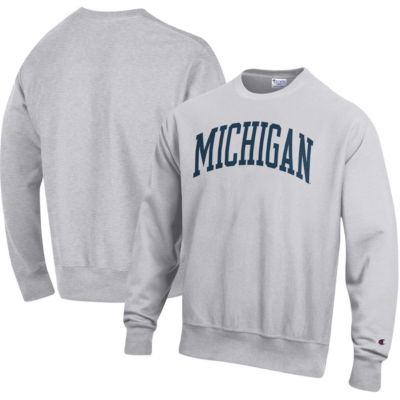 NCAA ed Michigan Wolverines Arch Reverse Weave Pullover Sweatshirt