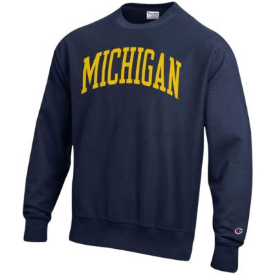 NCAA Michigan Wolverines Arch Reverse Weave Pullover Sweatshirt