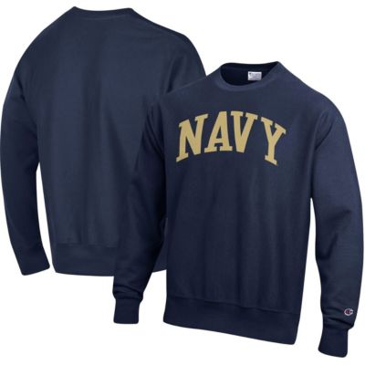 Navy Midshipmen NCAA Arch Reverse Weave Pullover Sweatshirt