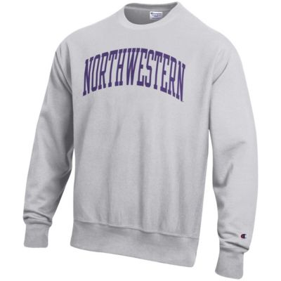 NCAA ed Northwestern Wildcats Arch Reverse Weave Pullover Sweatshirt