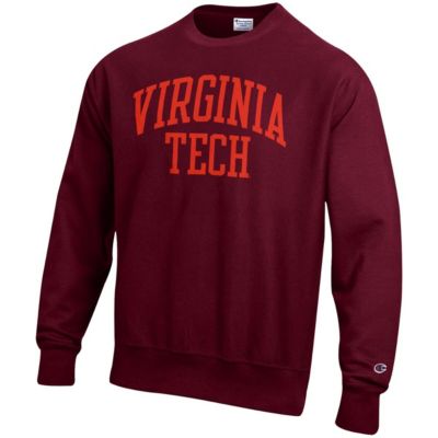 NCAA Virginia Tech Hokies Arch Reverse Weave Pullover Sweatshirt