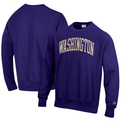NCAA Washington Huskies Arch Reverse Weave Pullover Sweatshirt