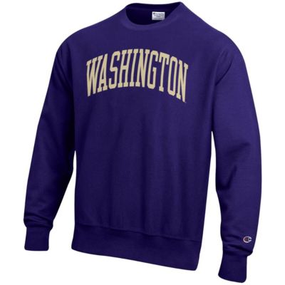 NCAA Washington Huskies Arch Reverse Weave Pullover Sweatshirt