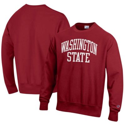 NCAA Washington State Cougars Arch Reverse Weave Pullover Sweatshirt