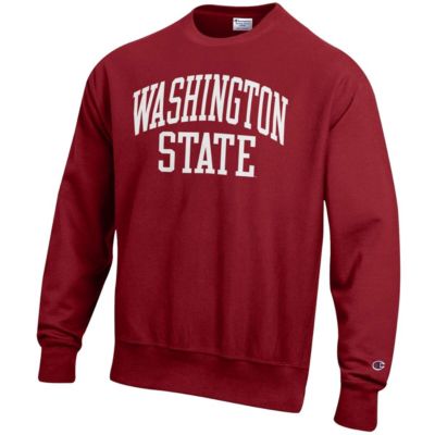 NCAA Washington State Cougars Arch Reverse Weave Pullover Sweatshirt