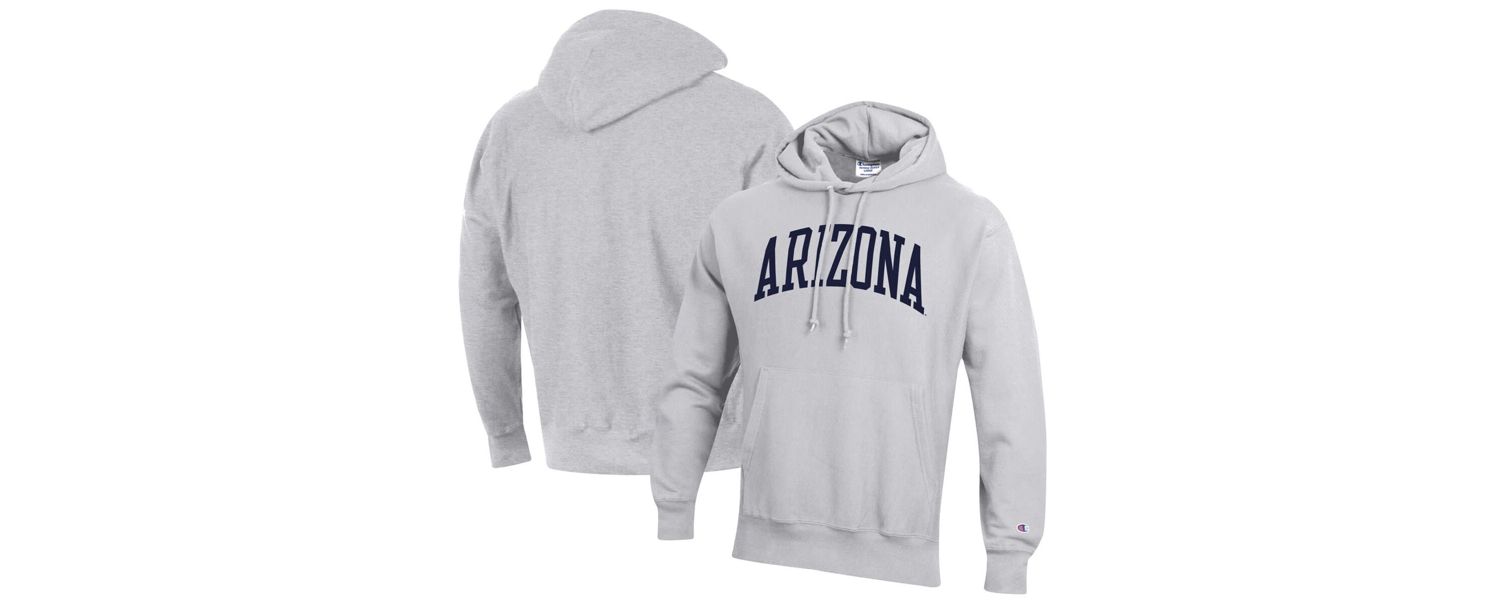 NCAA Arizona Wildcats Team Arch Reverse Weave Relaxed Fit Pullover Hoodie