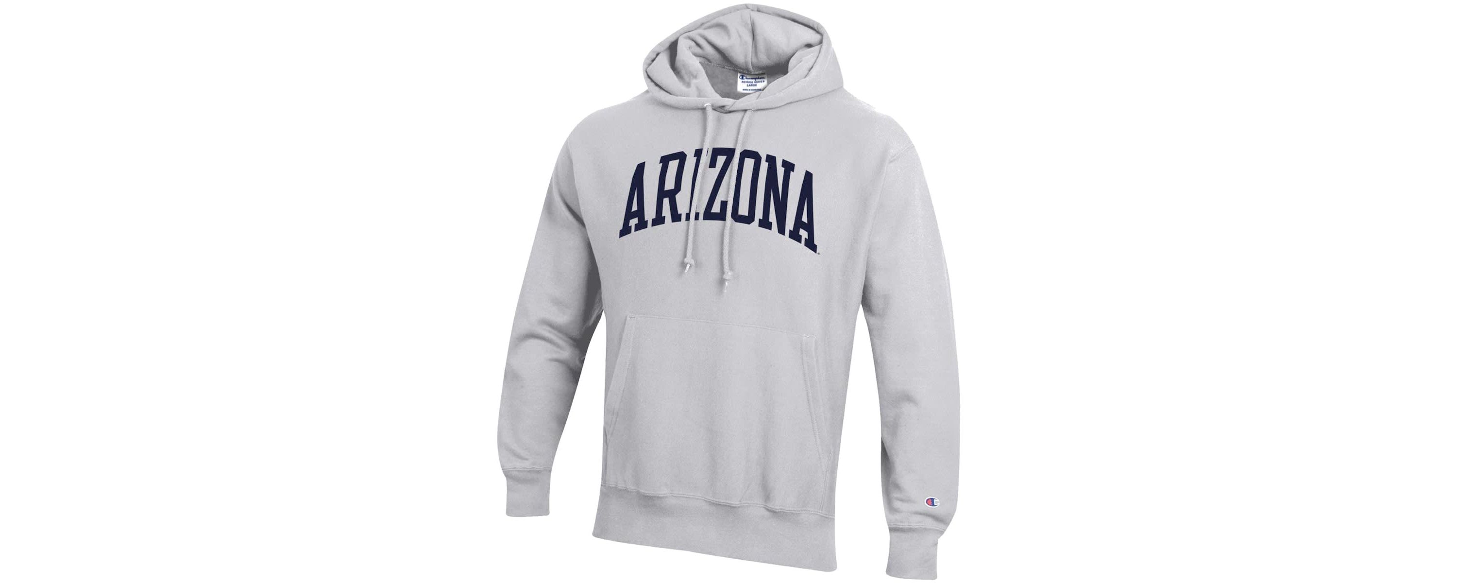 NCAA Arizona Wildcats Team Arch Reverse Weave Relaxed Fit Pullover Hoodie