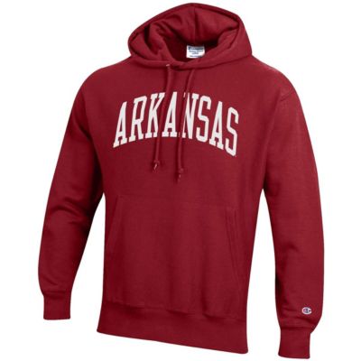 NCAA Arkansas Razorbacks Team Arch Reverse Weave Pullover Hoodie