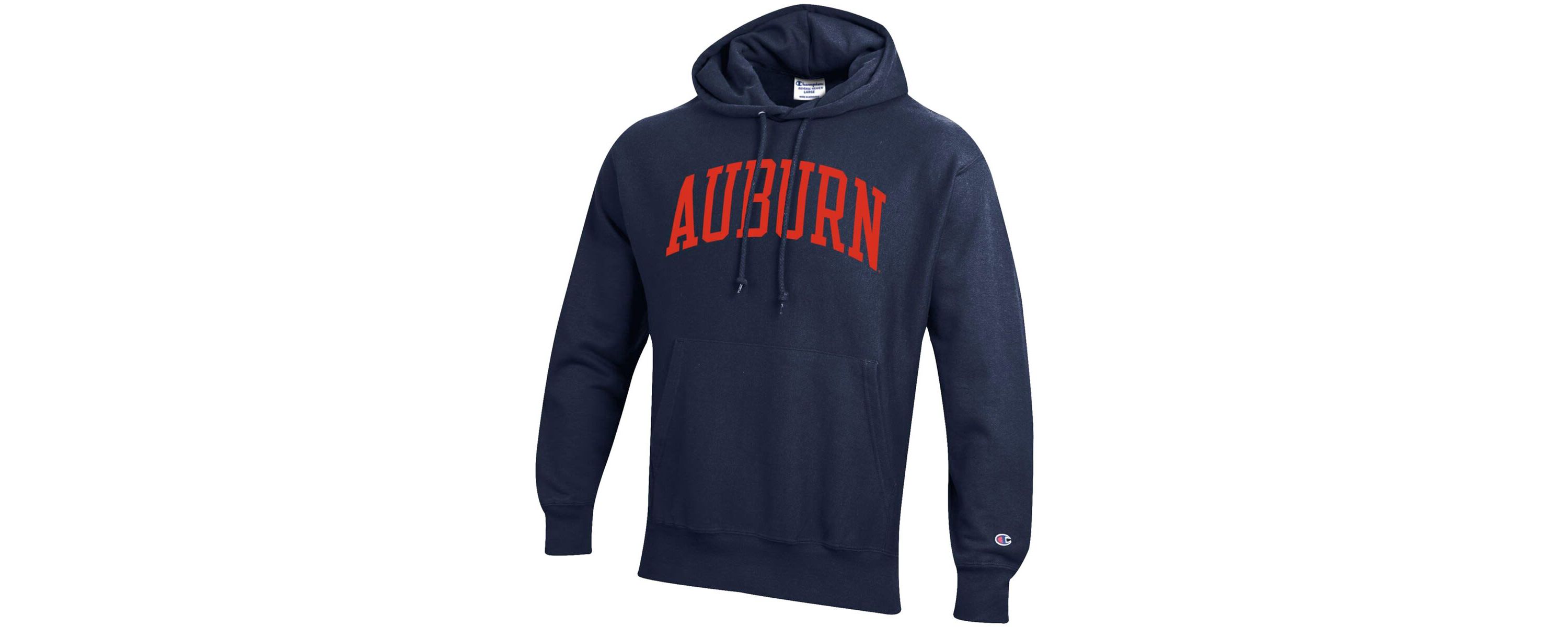 NCAA Auburn Tigers Team Arch Reverse Weave Relaxed Fit Pullover Hoodie