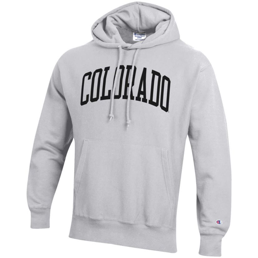 NCAA Colorado Buffaloes Team Arch Reverse Weave Relaxed Fit Pullover Hoodie