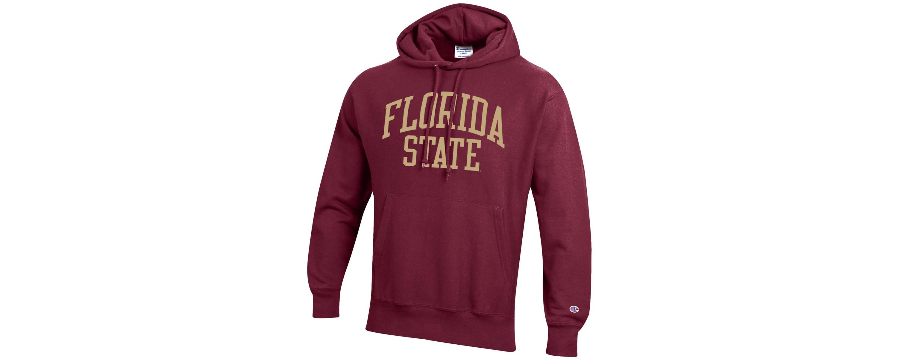 NCAA Florida State Seminoles Team Arch Reverse Weave Relaxed Fit Pullover Hoodie