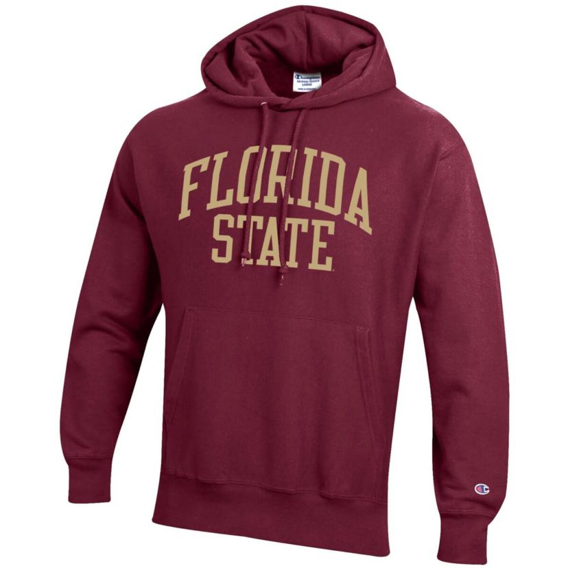 NCAA Florida State Seminoles Team Arch Reverse Weave Relaxed Fit Pullover Hoodie