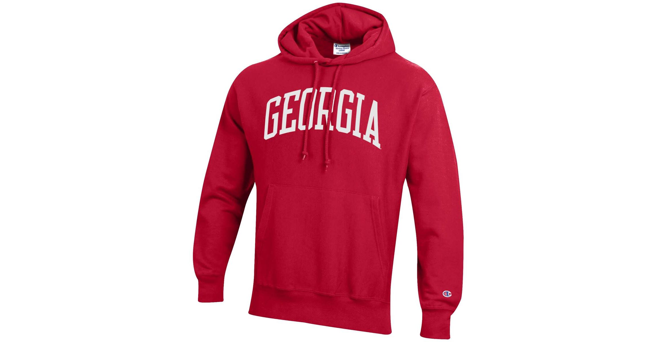 NCAA Georgia Bulldogs Team Arch Reverse Weave Relaxed Fit Pullover Hoodie