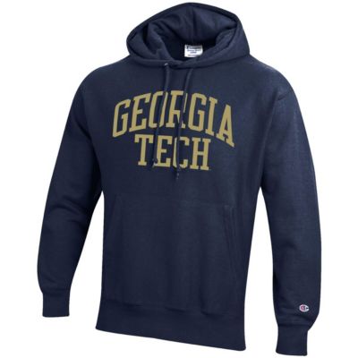 Georgia Tech Yellow Jackets NCAA Team Arch Reverse Weave Pullover Hoodie