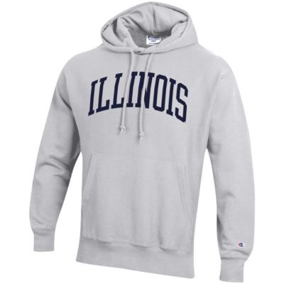 NCAA ed Illinois Fighting Illini Team Arch Reverse Weave Pullover Hoodie