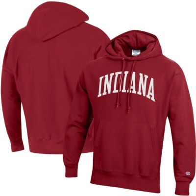 NCAA Indiana Hoosiers Team Arch Reverse Weave Pullover Hoodie