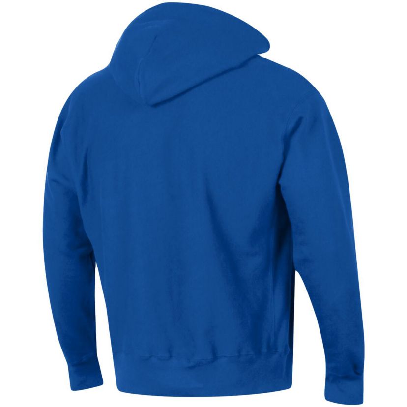 NCAA Kansas Jayhawks Team Arch Reverse Weave Relaxed Fit Pullover Hoodie