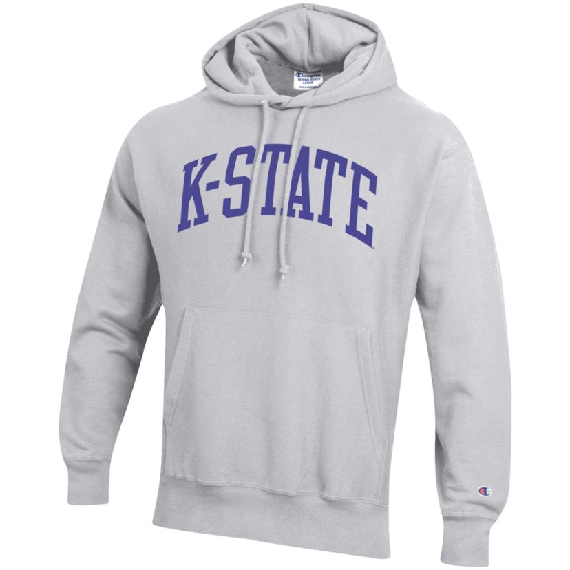 NCAA Kansas State Wildcats Team Arch Reverse Weave Relaxed Fit Pullover Hoodie