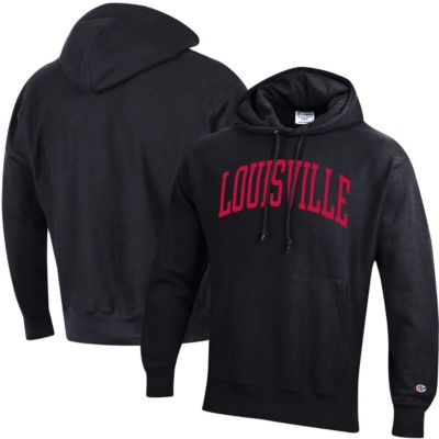 NCAA Louisville Cardinals Team Arch Reverse Weave Pullover Hoodie