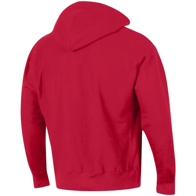 NCAA Louisville Cardinals Team Arch Reverse Weave Relaxed Fit Pullover Hoodie