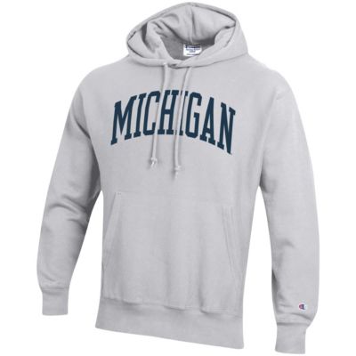 NCAA ed Michigan Wolverines Team Arch Reverse Weave Pullover Hoodie