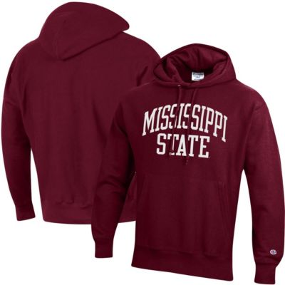 NCAA Mississippi State Bulldogs Team Arch Reverse Weave Pullover Hoodie