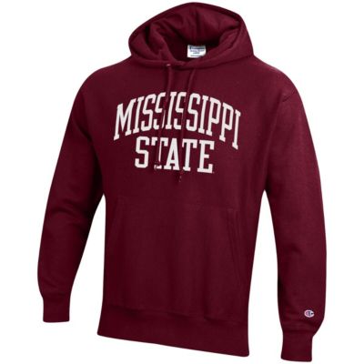 NCAA Mississippi State Bulldogs Team Arch Reverse Weave Pullover Hoodie
