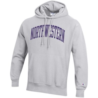 NCAA ed Northwestern Wildcats Team Arch Reverse Weave Pullover Hoodie