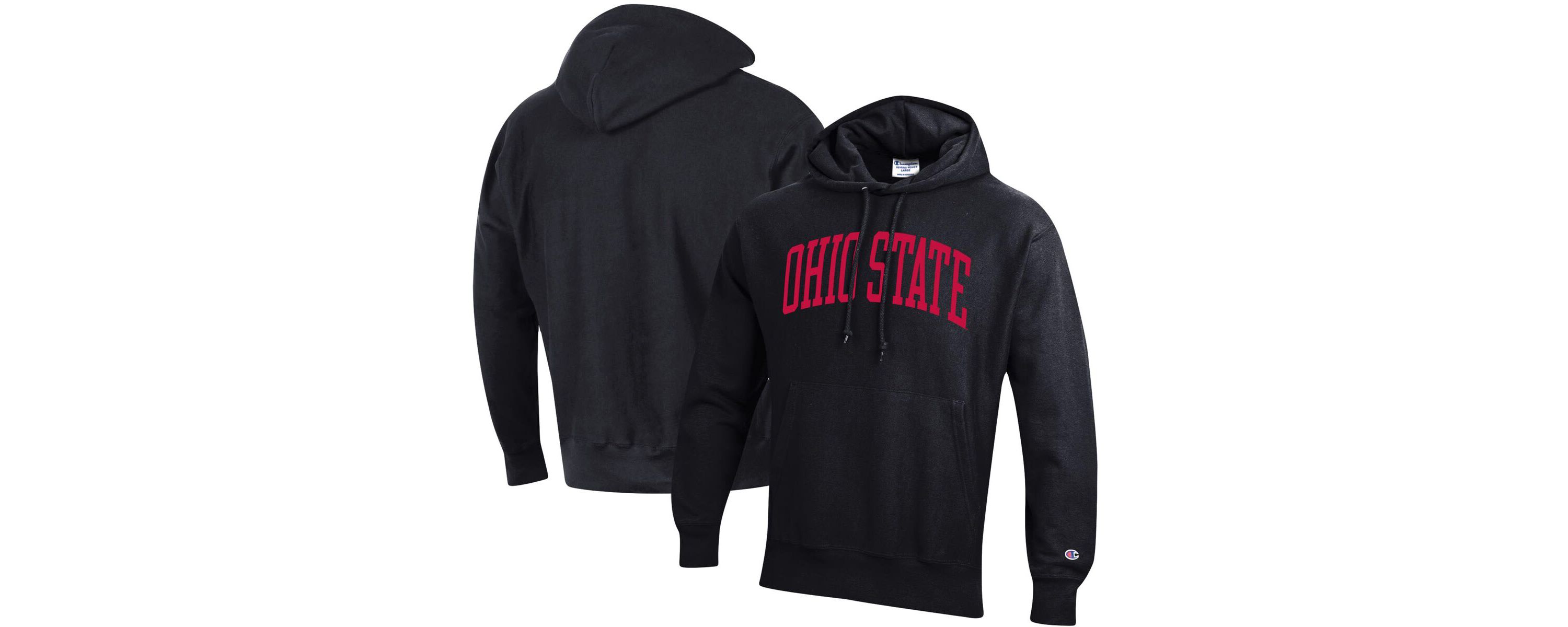 NCAA Ohio State Buckeyes Team Arch Reverse Weave Relaxed Fit Pullover Hoodie