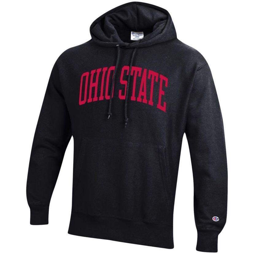 NCAA Ohio State Buckeyes Team Arch Reverse Weave Relaxed Fit Pullover Hoodie