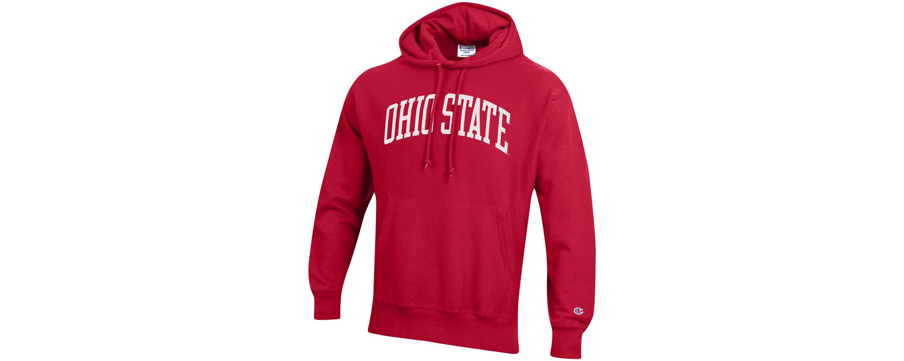 NCAA Ohio State Buckeyes Team Arch Reverse Weave Relaxed Fit Pullover Hoodie