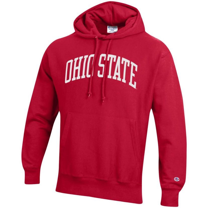 NCAA Ohio State Buckeyes Team Arch Reverse Weave Relaxed Fit Pullover Hoodie