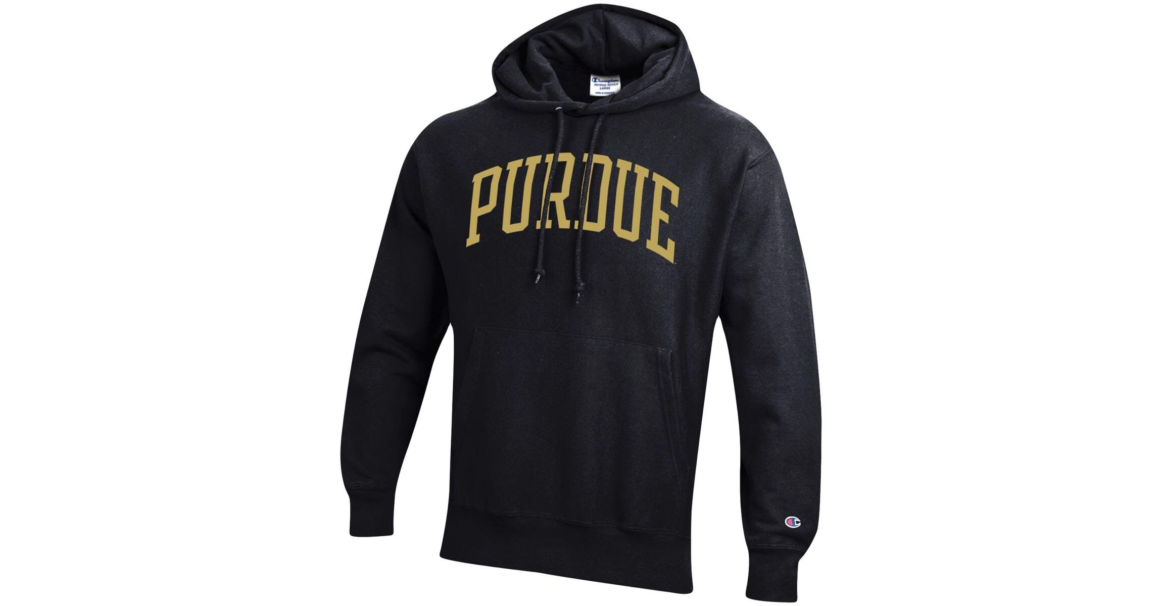 NCAA Purdue Boilermakers Team Arch Reverse Weave Relaxed Fit Pullover Hoodie