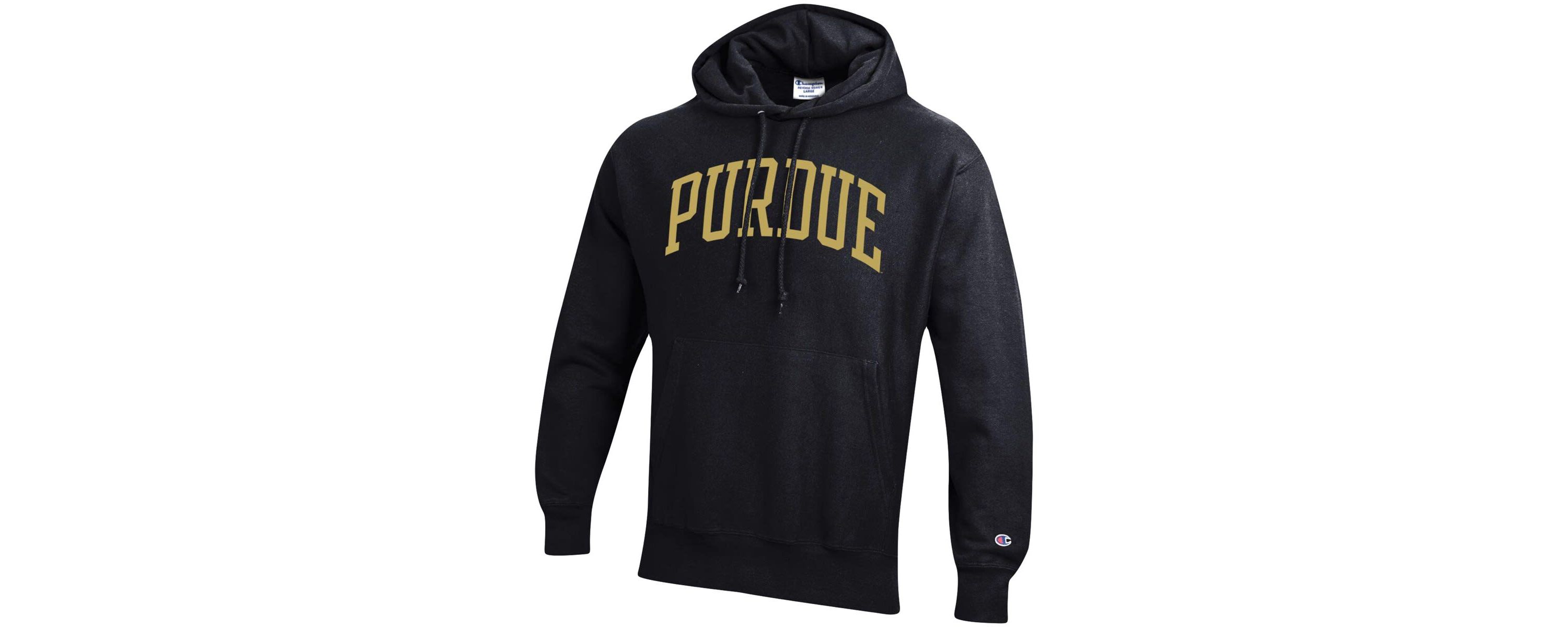 NCAA Purdue Boilermakers Team Arch Reverse Weave Relaxed Fit Pullover Hoodie