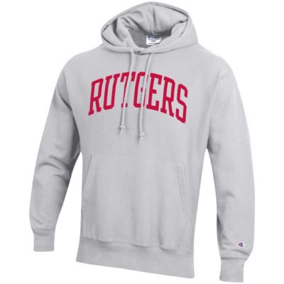Rutgers Scarlet Knights NCAA Heathered Team Arch Reverse Weave Pullover Hoodie