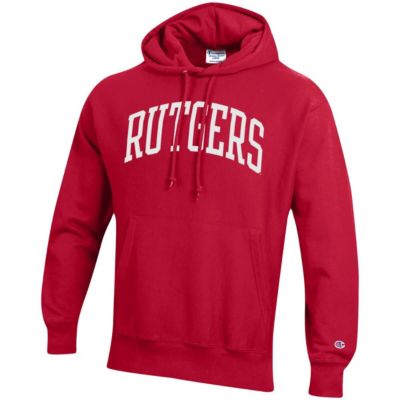 Rutgers Scarlet Knights NCAA Team Arch Reverse Weave Pullover Hoodie