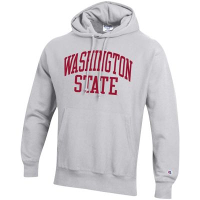 NCAA ed Washington State Cougars Team Arch Reverse Weave Pullover Hoodie