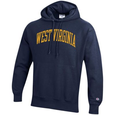 NCAA West Virginia Mountaineers Team Arch Reverse Weave Pullover Hoodie