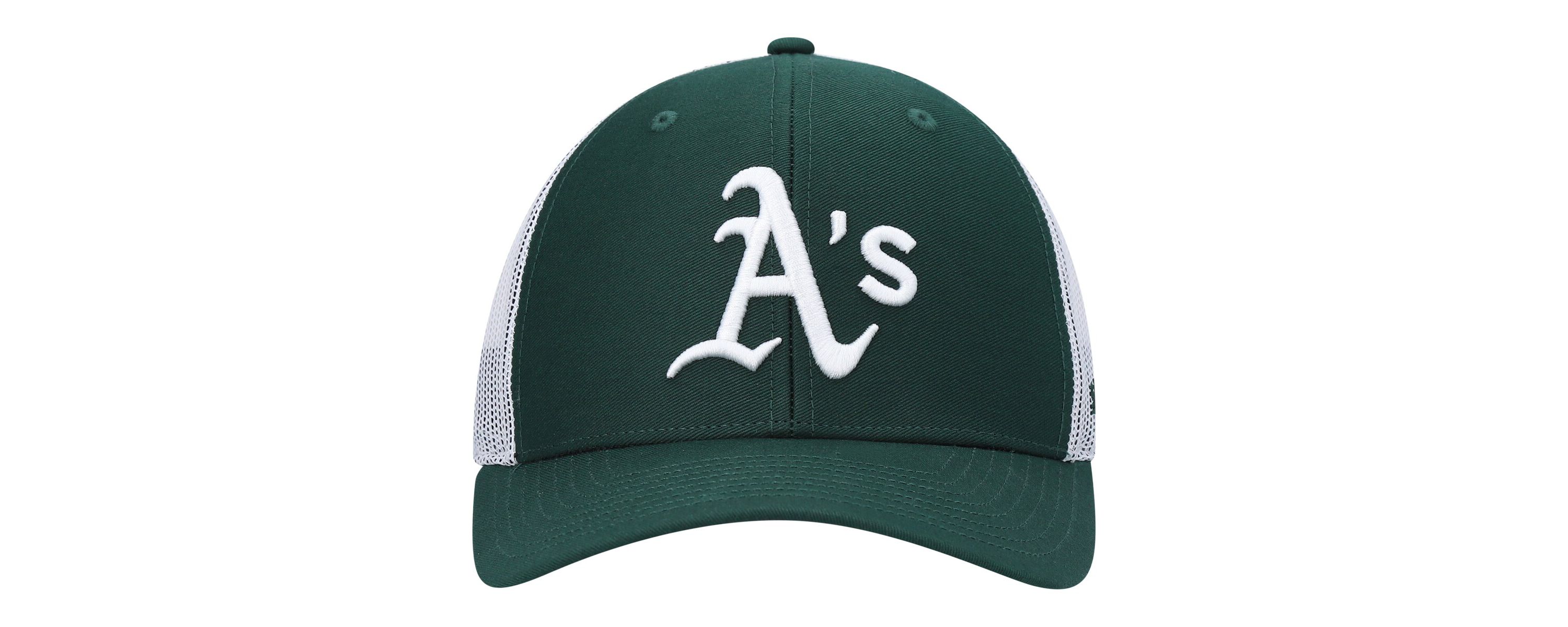 Oakland Athletics MLB Green/White Athletics Primary Logo Trucker Snapback Hat