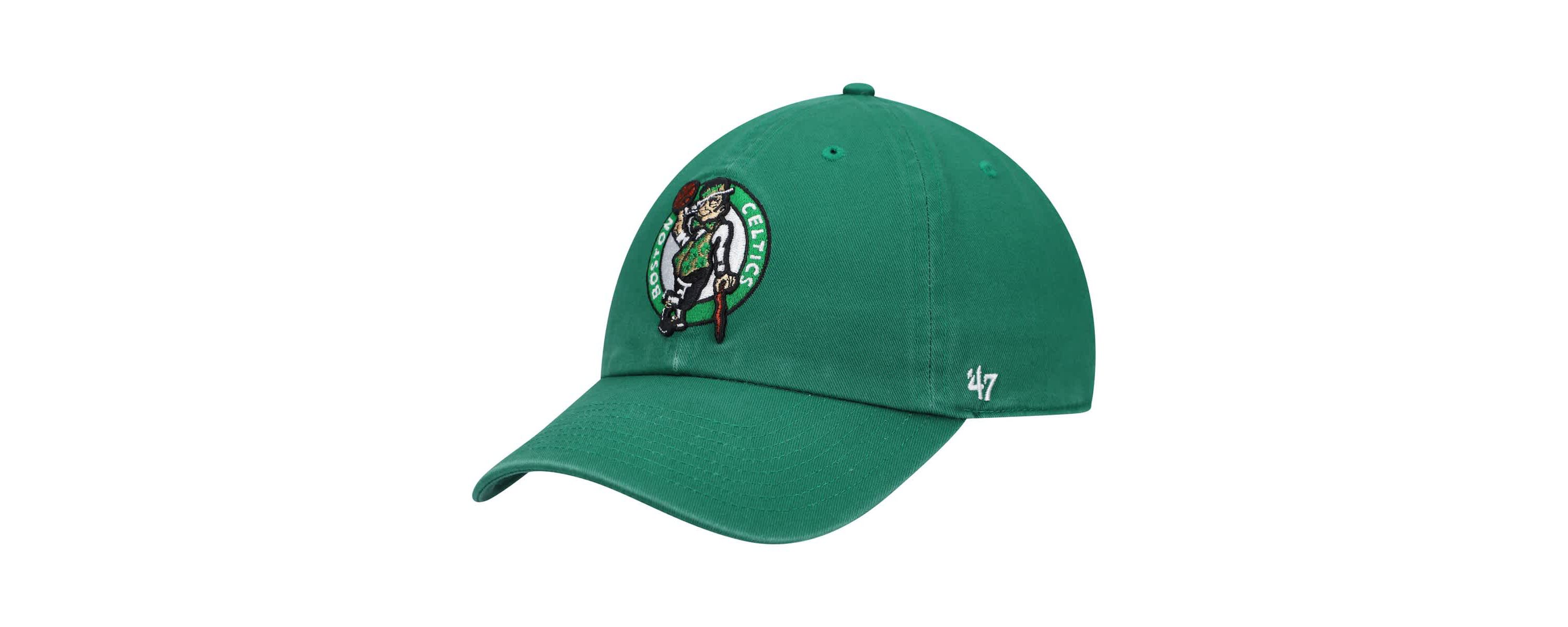 NBA Kelly Boston Celtics Logo Clean Up Adjustable Hat
