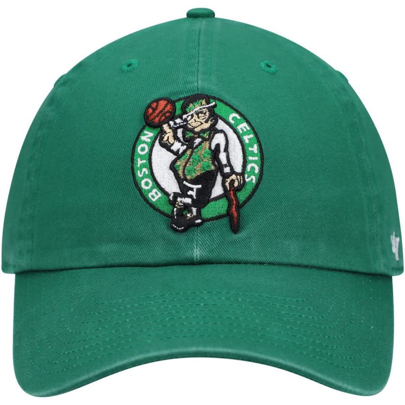 NBA Kelly Boston Celtics Logo Clean Up Adjustable Hat