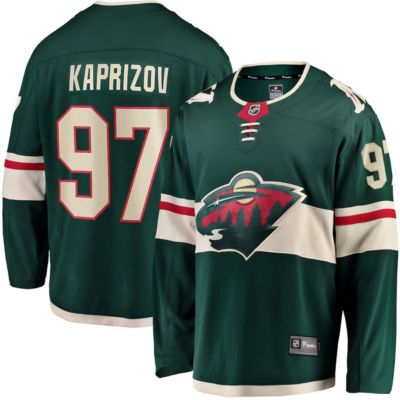 Men's NHL Fanatics Kirill Kaprizov Minnesota Wild Home Breakaway Replica Jersey, Green, 5XL