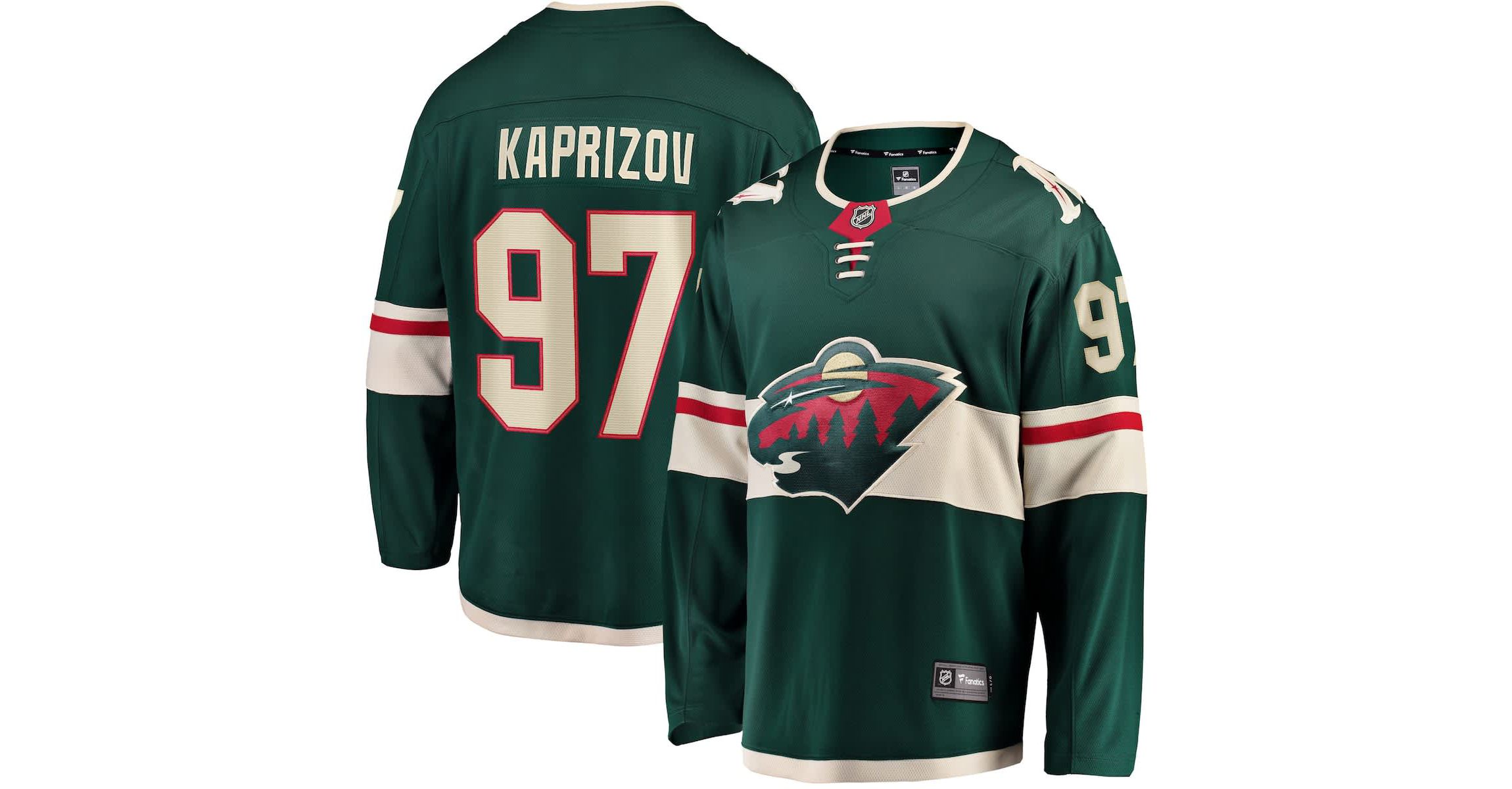 NHL Fanatics Kirill Kaprizov Minnesota Wild Home Breakaway Replica Jersey