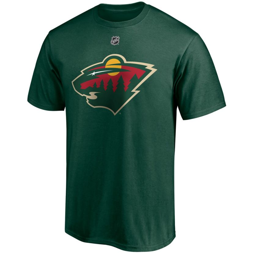 NHL Kirill Kaprizov Minnesota Wild Authentic Stack Name & Number T-Shirt